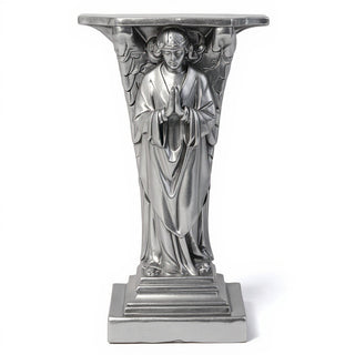 Devotion Angels Statue - 38-inch — Antique Silver finish