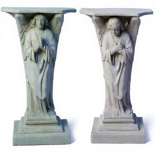 Devotion Angels Statue - 38-inch — Mossy Green finish