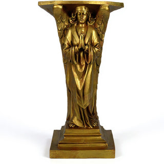 Devotion Angel in Prayer Statue - 38-inch — Antique Gold finish