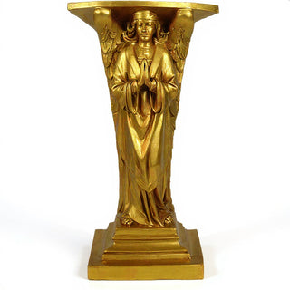 Devotion Angel in Prayer Statue - 38-inch — Deep Gold finish