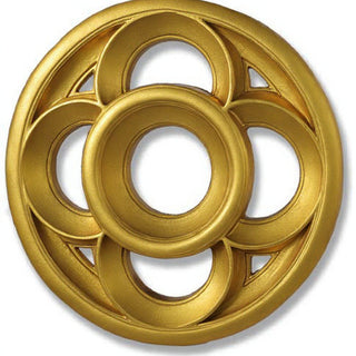 Four-Lobed Framework Architectural Panel - 36-inch — Deep Gold finish