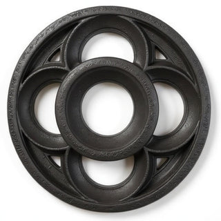 Four-Lobed Framework Architectural Panel - 36-inch — Iron finish