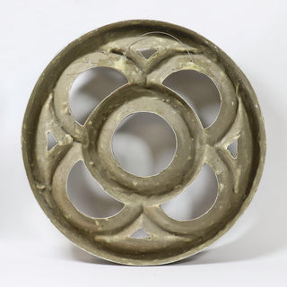 Fiberglass resin architectural panel in a four-lobed quatrefoil frame shape — alternate view