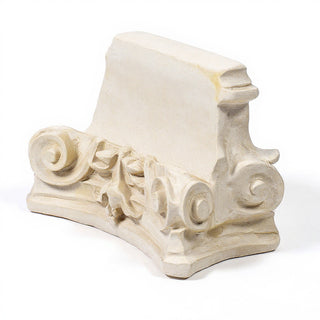 Display Capital Pedestal — Antique White finish