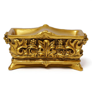 Fiori Planter - 13-inch — Antique Gold finish