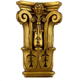 Pilaster Facade Wall Plaque - 22-inch — Antique Gold finish