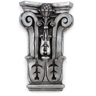Pilaster Facade Wall Plaque - 22-inch — Antique Silver finish