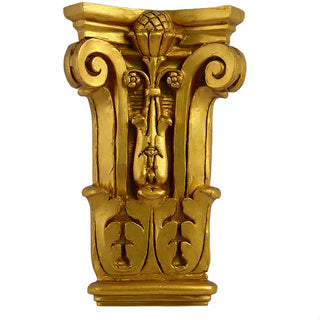 Pilaster Facade Wall Plaque - 22-inch — Deep Gold finish