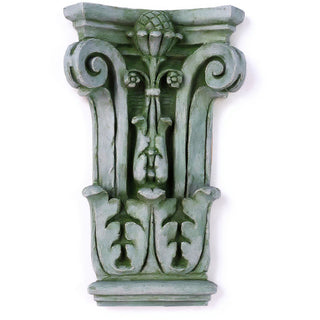 Pilaster Facade Wall Plaque - 22-inch — Mossy Green finish