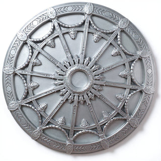 Opera Ceiling Medallion - 65-inch — Silver finish