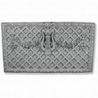 Harpo Trellis Wall Plaque — Limestone finish