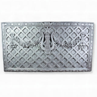 Harpo Trellis Wall Plaque — Silver finish