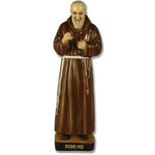 Padre Pio Statue - 23-inch - Realistic Color - Hand-Painted