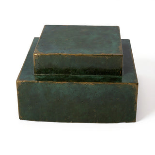 Double Level Stand Pedestal — Green Bronze finish