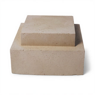 Double Level Stand Pedestal — Museum Terracotta finish