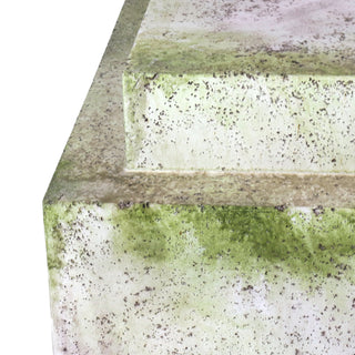 Fiberglass resin double level stand with two display tiers, shown plain. — detail view