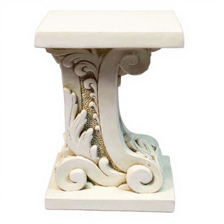 Antica Pedestal - 18-inch — Antique White finish