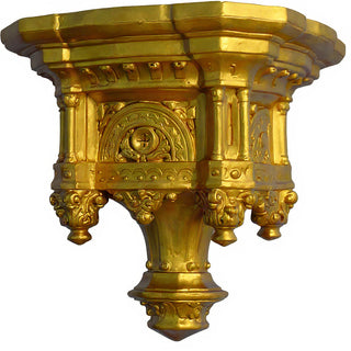 Daprato Bracket — Deep Gold finish