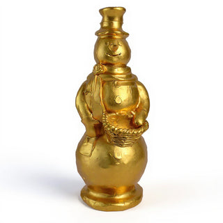 Snowman Statue - 37-inch — Deep Gold finish