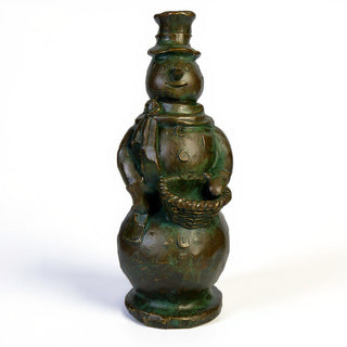 Snowman Statue - 37-inch — Green Bronze finish