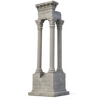 Ruin Corner Architectural Element - 24-inch — Limestone finish