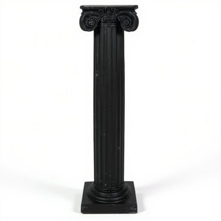 Ionic Column Pedestal - 25-inch — Dusted Black finish