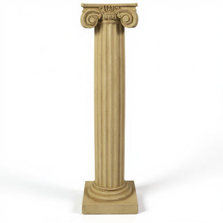 Ionic Column Pedestal - 25-inch — Dusted Sand finish