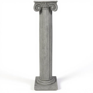 Ionic Column Pedestal - 25-inch — Limestone finish