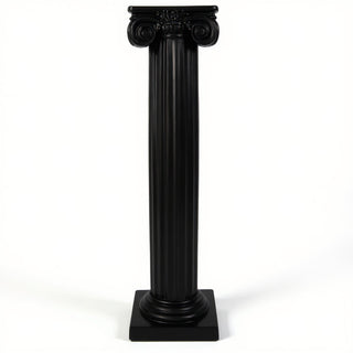 Ionic Column Pedestal - 29-inch — Flat Black finish