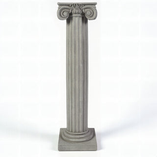 Ionic Column Pedestal - 39-inch — Limestone finish