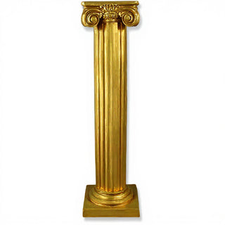 Ionic Column - 84-inch — Deep Gold finish