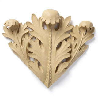 Leaf Accent Corner Wall Piece - 17.5-inch — Dusted Sand finish