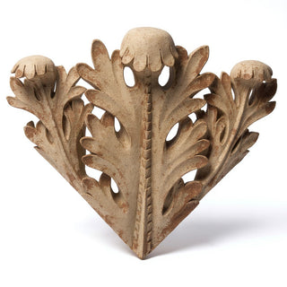 Leaf Accent Corner Wall Piece - 17.5-inch — Gothic Stone finish