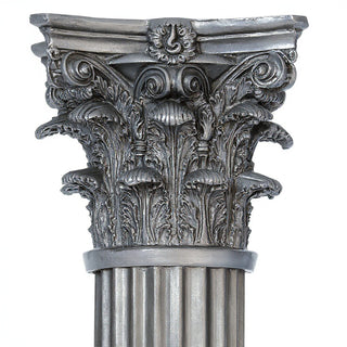 Corinthian Column - 84-inch — Aged Silver finish