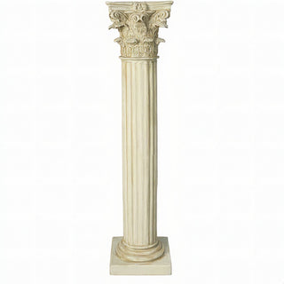 Corinth Column - 96-inch — Antique White finish