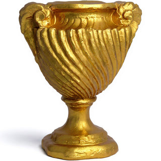 Spirro Urn Planter - 18-inch — Deep Gold finish