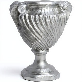 Spirro Urn Planter - 18-inch — Silver finish