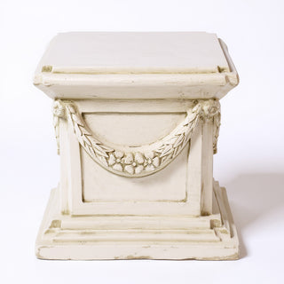 Alessa B Pedestal — Antique White finish