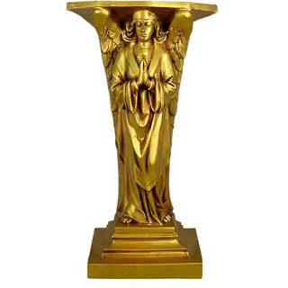 Praying Angel Statue - 38-inch — Deep Gold finish
