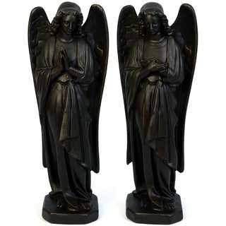 Chapel Angels Set Statue - 25-inch — Iron finish