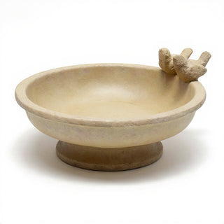Finch Birdbath — Dusted Sand finish