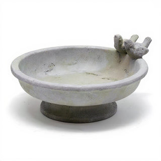 Finch Birdbath — Mossy Green finish