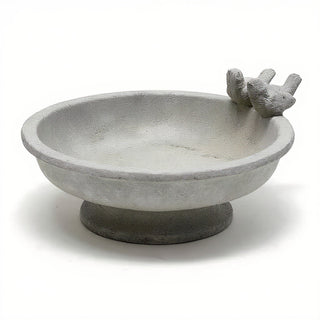 Finch Birdbath — Old Stone finish