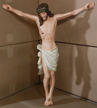Great Oak Corpus Statue - 37-inch - Realistic Color - Hand-Painted
