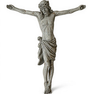 Great Oak Crucifix - 37-inch — Antique Stone finish