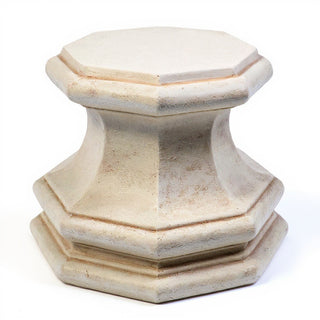 Eight Sided Base — Antique White finish