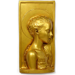 Saint John Wall Plaque - 20-inch — Deep Gold finish