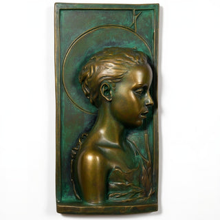 Saint John Wall Plaque - 20-inch — Green Bronze finish