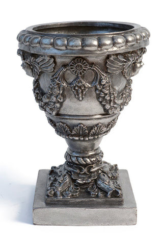 Robbia Angel Planter - 24-inch — Antique Silver finish
