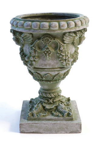 Robbia Angel Planter - 24-inch — Mossy Green finish